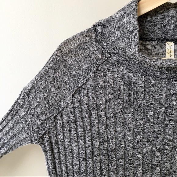 Free People Clarissa Mock Neck Ribbed Sweater - Picture 3 of 8